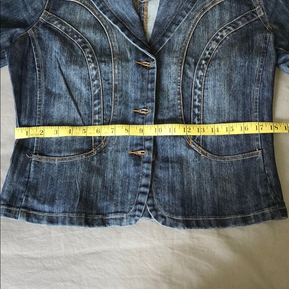 VINTAGE Y2K ODYQ JEANS JEAN JACKET - Picture 7 of 8